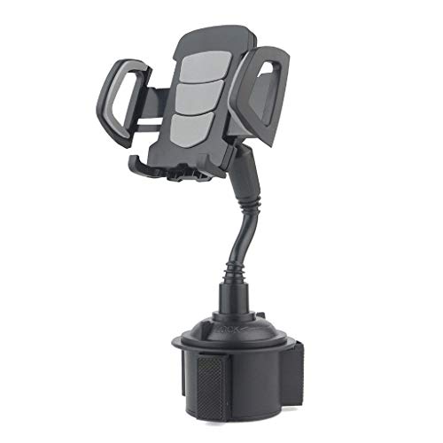 Product Cover Universal Car 360°Adjustable Cup Holder Mount Stand Cradle Stand Bracket Compatible with Cell Phone Black