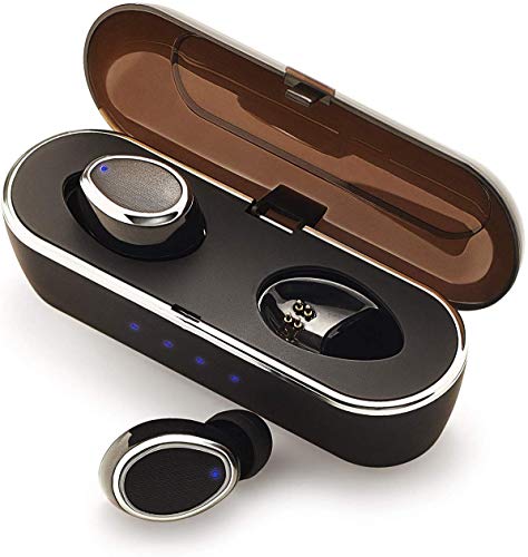 Product Cover Wireless Earbuds Bluetooth 5.0 with Charging Case - True Wireless Earphones TWS Stereo Headphones in Ear Built-in Mic - Active Noise Cancelling Earbuds with Deep Bass - Sport Headset Black