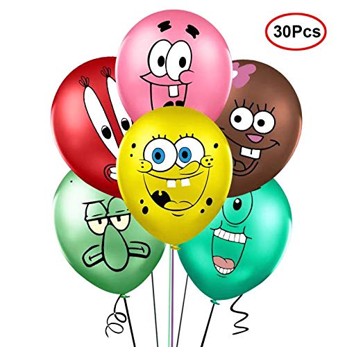 Product Cover 30PCS Spongebob Inspired Balloons Party Supplies 12