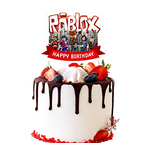 Product Cover Cake Decorations for Roblox Cake Topper Birthday Party Supplies