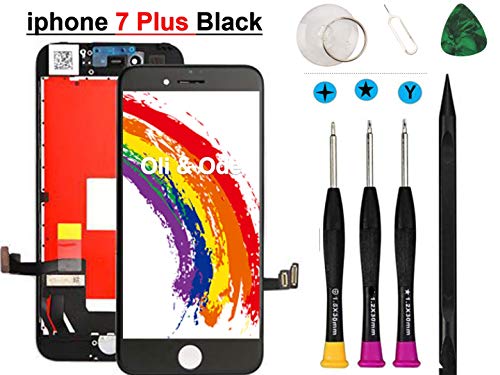 Product Cover Compatible with iPhone 7 Plus Screen Replacement Oli & Ode LCD Digitizer Touch Screen Assembly Set with 3D Touch Model (Black)