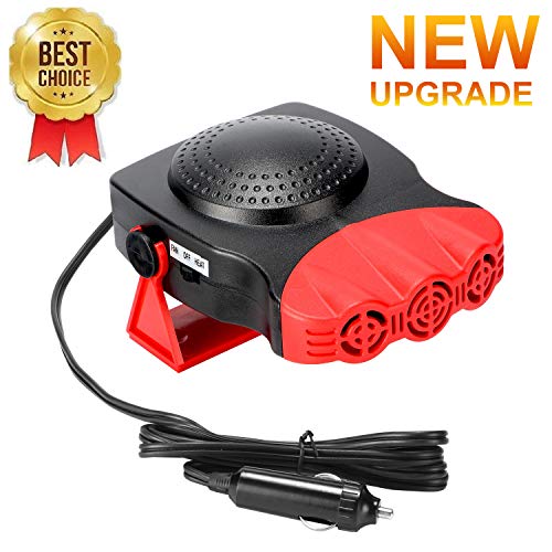 Product Cover Car Heater,Auto Heater Fan,Car Defogger, Fast Heating Quickly Defrosts Defogger 12V 150W Auto Ceramic Heater Fan 3-Outlet Plug in Cig Lighter