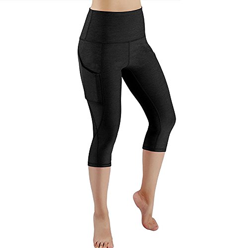 Product Cover LINKIOM High Waist Out Pocket Fitness Pants,Tummy Control,Women Workout Leggings Sports Running Yoga Athletic Yoga Pant