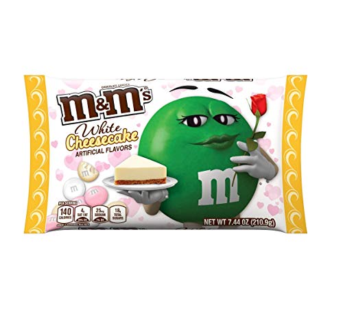 Product Cover White Cheesecake M&M's - 7.44 Oz Valentine's Day Holiday Edition Bag - American M&Ms