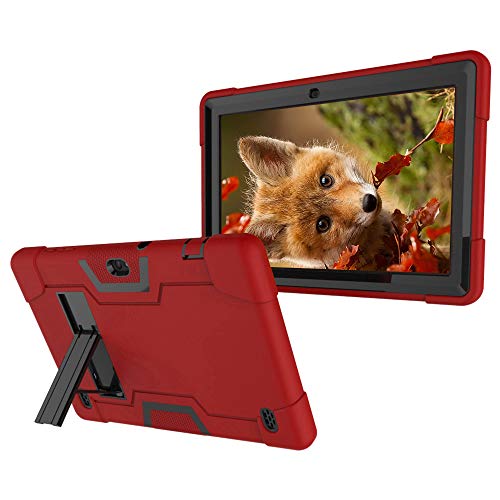 Product Cover Cherrry for Vankyo Matrixpad z4/Z4 Pro Case,Shockproof Dropproof Hybrid Rugged Armor Build in Kickstand Full Body Protective Case for Vankyo Matrixpad z4/Z4 Pro 10 Inch Tablet Case(Red/Black)