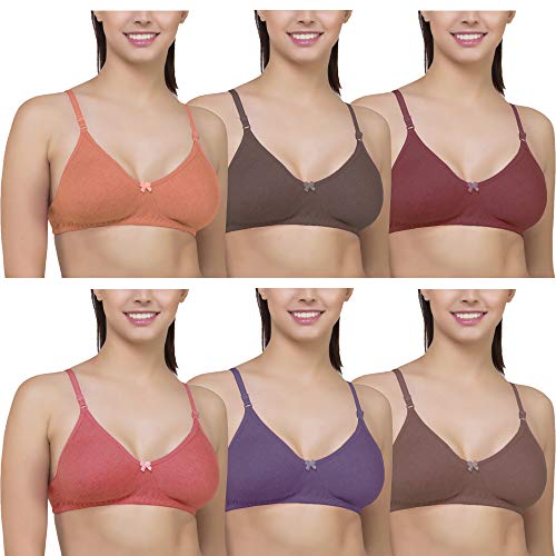 Product Cover SkyBeauty Women's Full Coverage Non Padded Bra (Multicolour) - Pack of 6
