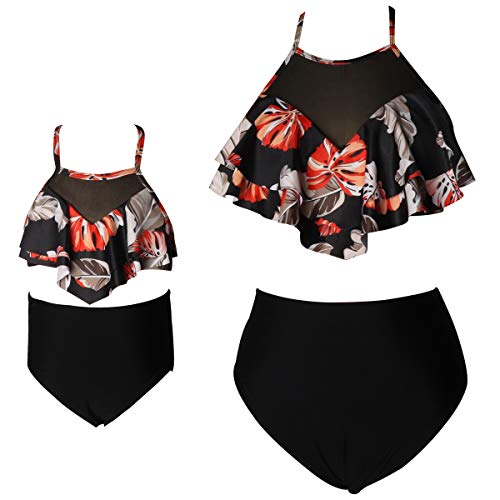 Product Cover Baby Girls Swimsuits Mommy and Me Bathing Suits Family Matching Two Piece Bikini Set