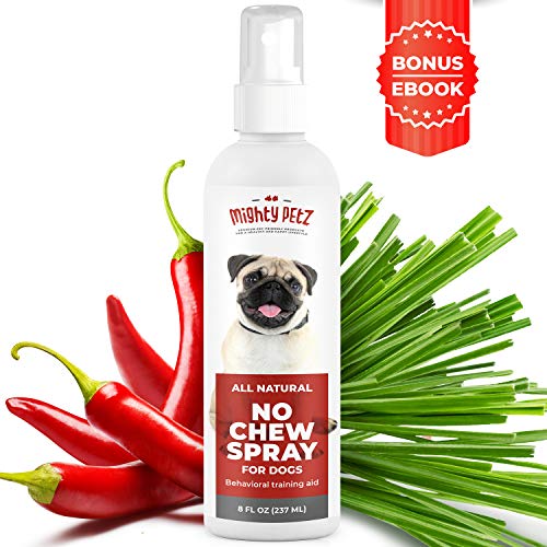 Product Cover No Chew Spray for Dogs - 100% Natural Dog and Puppy Behavioral Training Aid - Dog Chewing & Biting Repellent - Alcohol Free Anti Chew Deterrent for Puppies and Older Dogs, Safe on All Surfaces, 8 oz