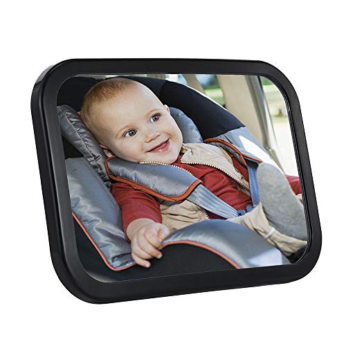 Product Cover SDY Baby Car Mirror Safety Car Seat Mirror for Rear Facing Infant with Wide Crystal Clear View, Shatterproof, Fully Assembled