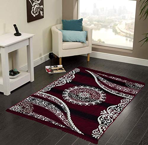 Product Cover Vram Velvet Carpet & Area Rug |Drawing Room, Office,Living Room, Hall,Yoga Anti Skid Carpet- |60