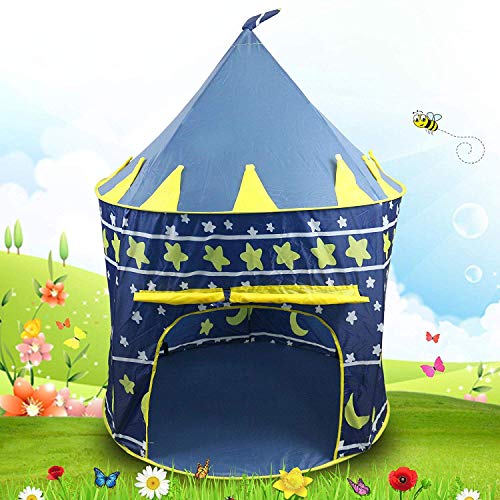 Product Cover Zizer Kids Play Tent House Toys for Kids Pop Up Indoor/Outdoor Baby Princess Castle Tent Playhouse with Zipper Storage Case for Childrens Boys & Girls