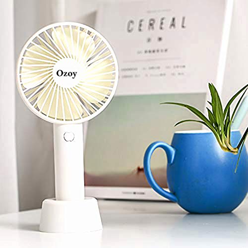Product Cover Owme Mini Handheld Personal Desk USB Rechargeable Table Fan (Assorted color)