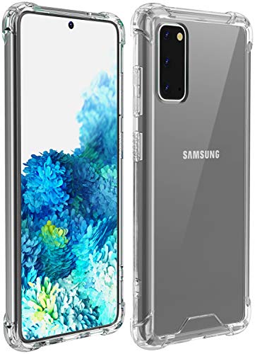 Product Cover Temdan Designed for Samsung Galaxy S20 Case Premium Clear Soft TPU + Hard PC Ultra-Thin Anti-Scratch Anti-Yellow Case for Samsung Galaxy S20 5G 6.2 inch 2020-Clear