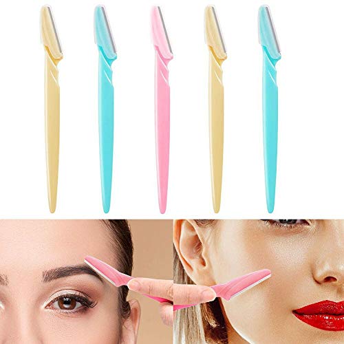Product Cover molevet 5 Pcs Portable Practical Handheld Women Eyebrow Razor Safety Hair Removal Eyebrow Trimmers