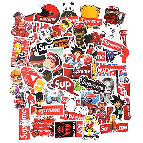 Product Cover MooFun Vinyl Stickers for Skateboard Scooter 50Pcs Waterproof Laptop Sticker Decals Party Supplies Decor Travel Case DIY Sticker