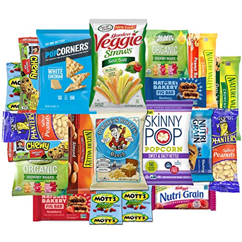 Product Cover Healthy Snacks Care Package - Variety Assortment snack box of Popcorn, Chips, Nuts, Bars, Fruit Snacks (20 Count)