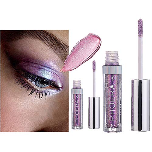 Product Cover Glitter Eyeshadow Liquid Eyeshadow Shimmer Liquid Eye Shadow Long Lasting Waterproof Metallic Glitter Eyeshadow 12 Colors (K)
