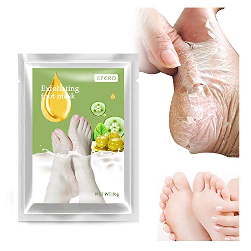 Product Cover Foot Peel Mask - Exfoliating Foot Mask Socks Baby Feet Mask Renewal Dead Skin 1 Pair/10 Pairs, Make Your Feet Baby Soft & Smooth (A=1 Pair)