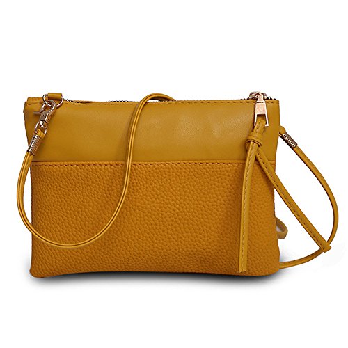 Product Cover Jesaisque 2020Crossbody Bags for Women,Fashion Handbag Shoulder Bag Large Tote Ladies Purse Top Handle (Brown, 20cm2cm15cm)
