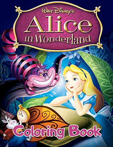 Product Cover Alice in Wonderland Coloring Book: 23 Awesome Illustrations for Kids