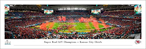 Product Cover NFL Super Bowl LIV Champions - Kansas City Chiefs - Unframed 40 x 13.5 Poster by Blakeway Panoramas