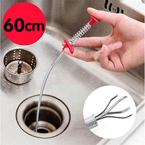 Product Cover Eubell Drain Clog Remover, Drain Clog Remover Cleaning Tool Pipe Dredging Tools Household Hair Cleaner for Kitchen Sink, Bathroom Tub, Toilet