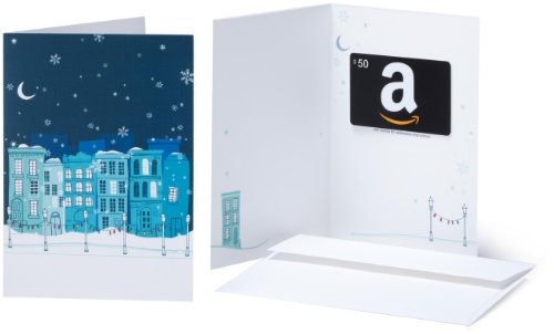 Product Cover Amazon.com $50 Gift Card in a Greeting Card (Winter Design)